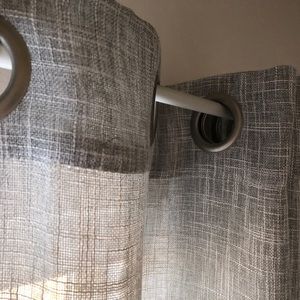 Gray curtains